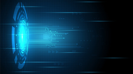 hi-tech digital data connection system vector image