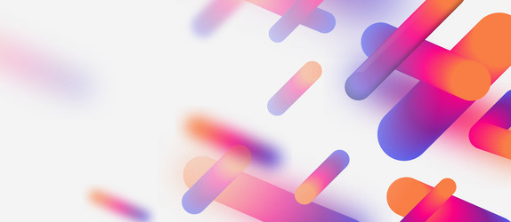 abstract colorful 3d tube structure floating vector image