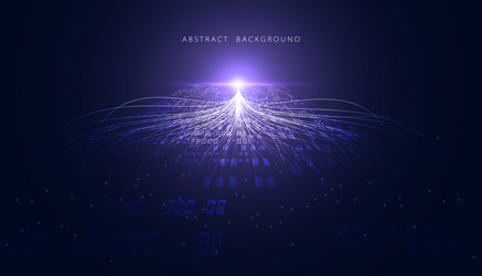 Abstract Data Network Background vector image