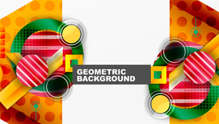 dynamic complex geometric abstract background vector image