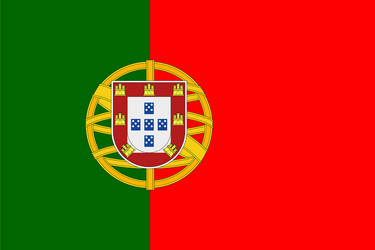 Flag of portugal used for travel agencies vector