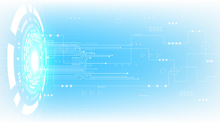 hi-tech digital data connection system vector image