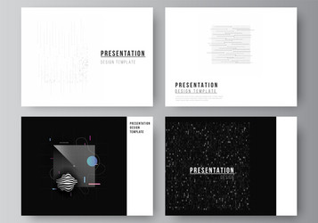 layout presentation slides design vector image