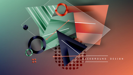 abstract background - overlapping circles vector image