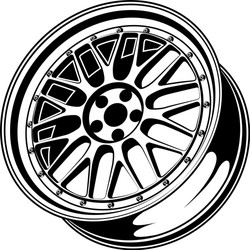 Car wheel rims Royalty Free Vector Image - VectorStock