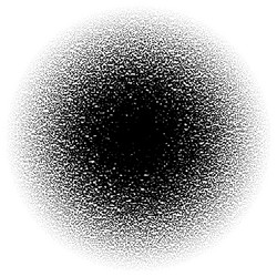 halftone element with square or triangle instead vector image