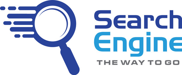 Search engine logo find seo logo Royalty Free Vector Image