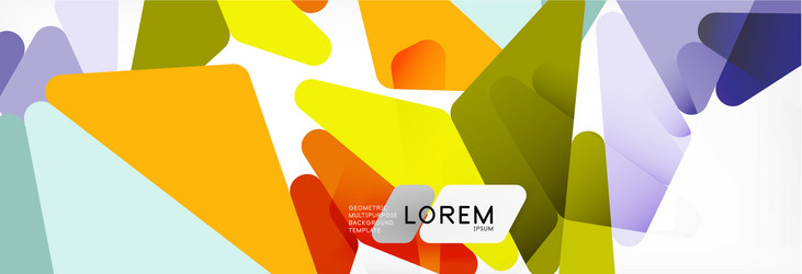 mosaic triangular low poly style abstract vector image