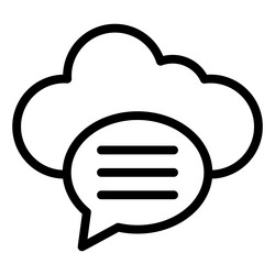 chat bubble icon design vector image