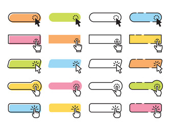 click buttons clicked button website buy vector image