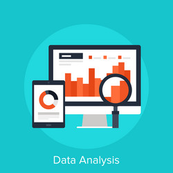Data Insights Dashboard vector image