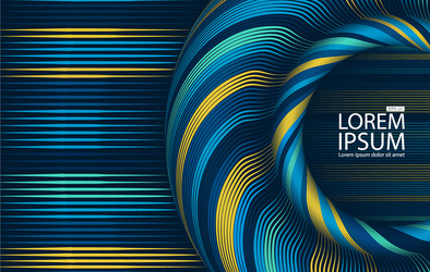 abstract colorful string lines background vector image