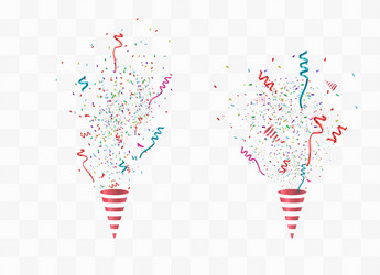 colorful bright confetti vector