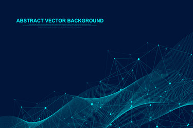 Connected Network Background vector image