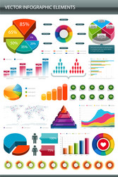 Data & Analytics Elements vector image