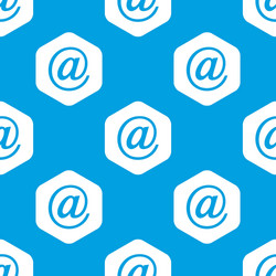 E-mail hexagon pattern vector