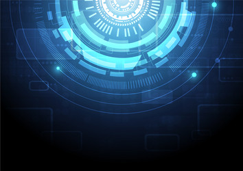 hi-tech digital data connection system vector image