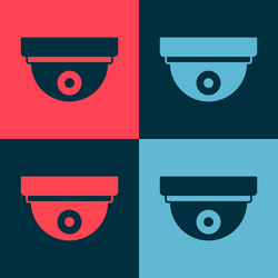 pop art motion sensor icon isolated on color vector image