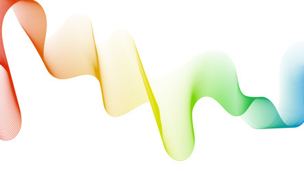 abstract backdrop with wave gradient lines vector image