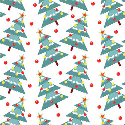 Christmas Tree Pattern Vector Image