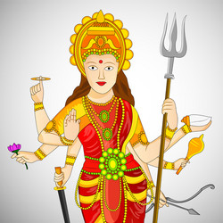 Navratri Durga Festival Vector Image