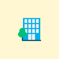 building icon flat element vector image
