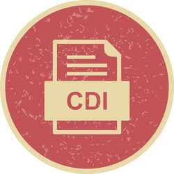 cdi file document icon vector image