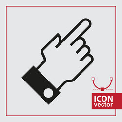 Hand icon pointer vector