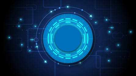 hi-tech digital data connection system vector image