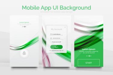 mobile application interface background design vector image