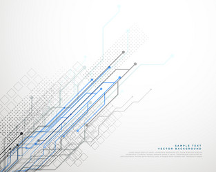 technology network lines background vector image