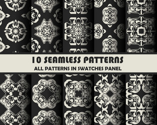 set of geometric patterns for design vector image