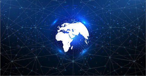 internet things iot and networking concept vector image