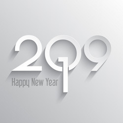 minimilist happy new year background vector