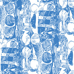 seamless pattern with a simple abstract drawing vector image