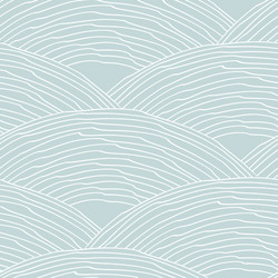 seamless pattern with abstract doodle wavy scale vector image