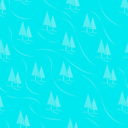 tree forest seamless pattern background blue vector image