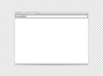 white blank website mockup object isolated vector image