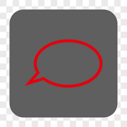 hint cloud rounded square button vector image