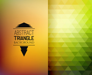 retro mosaic pattern of geometric triangle shapes vector image