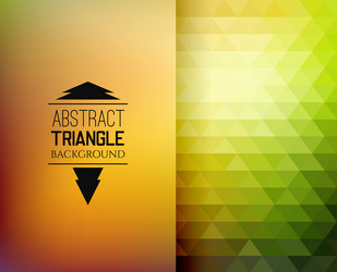 Retro mosaic pattern of geometric triangle shapes vector