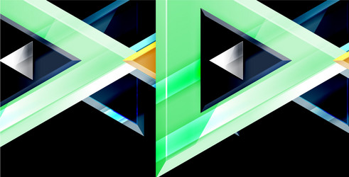 3d triangular minimal abstract background vector