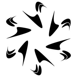 abstract circular drawing amorphous nonfigurative vector image