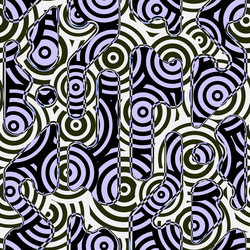 Abstract Optical Circles Pattern vector image