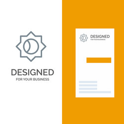 basic setting ui grey logo design and business vector image