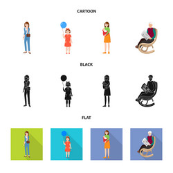 design character and avatar symbol vector image