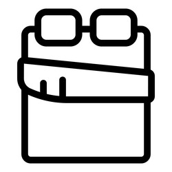 notebook feather and glasses icon showing creative vector image