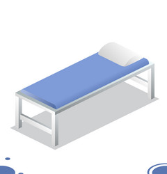 patient examination table isometric object vector image