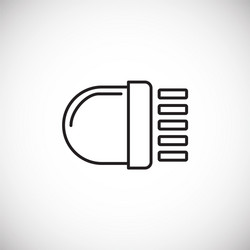 car part icon on background for graphic and web vector image