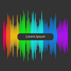 digital abstract equalizer multicolored waveform vector image